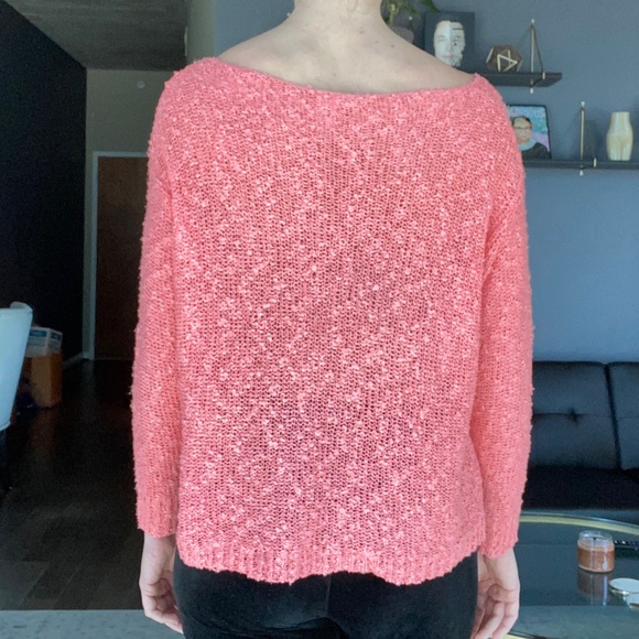 Alya Knit Sweater - Pink / Salmon - Picture 3 of 4